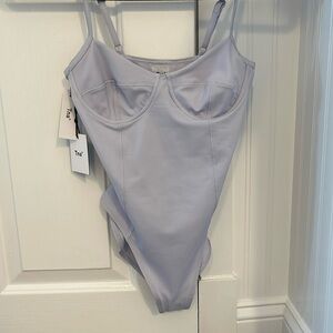 NWT Aritzia lavender corset bodysuit
